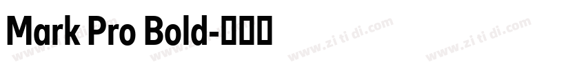 Mark Pro Bold字体转换